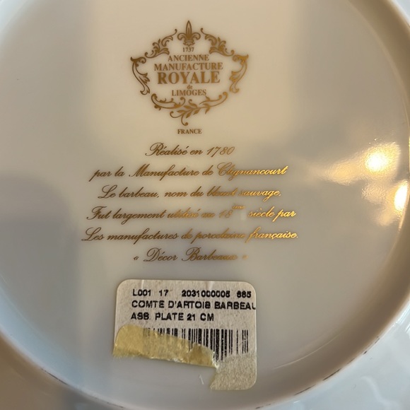 Bernardaud Barbeaux Salad Plate